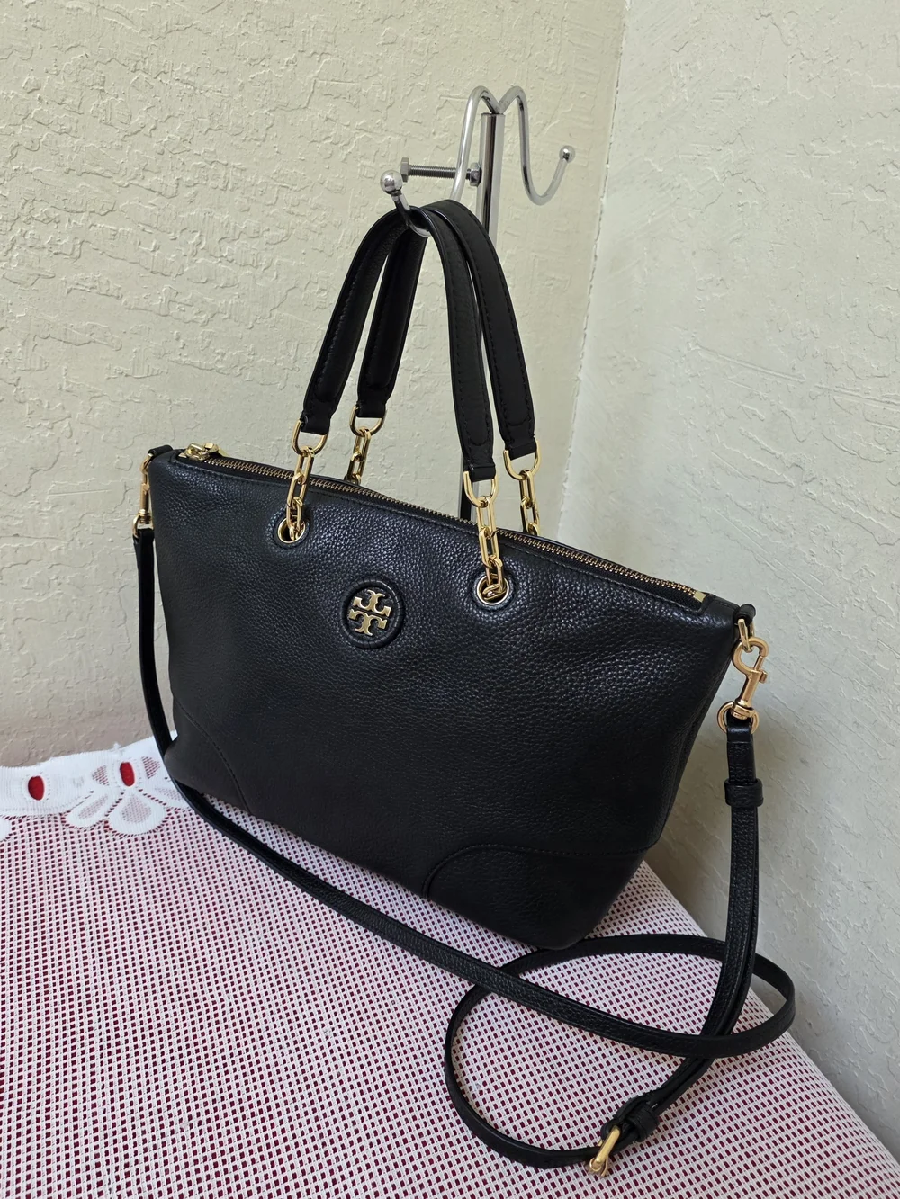 Tory Burch Handbag With Long Handle Small Tote Bag